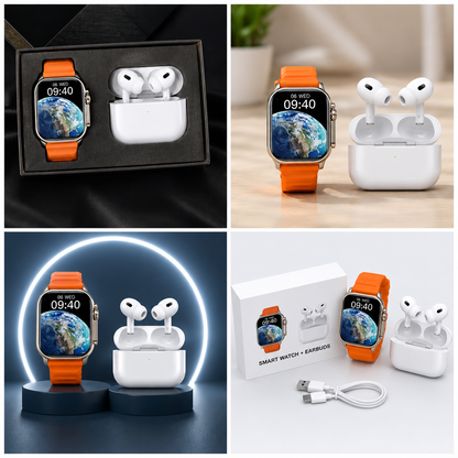 SmartWatch ULTRA™ + Auriculares Inalámbricos PRO 2ª generación