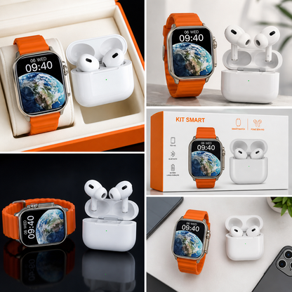 SmartWatch ULTRA™ + Auriculares Inalámbricos PRO 2ª generación