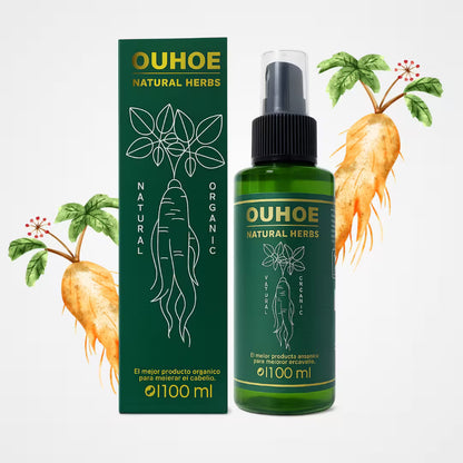 Spray para crecimiento del cabello de ginseng