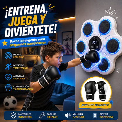 Máquina de Boxeo Inteligente Infantil + Guante