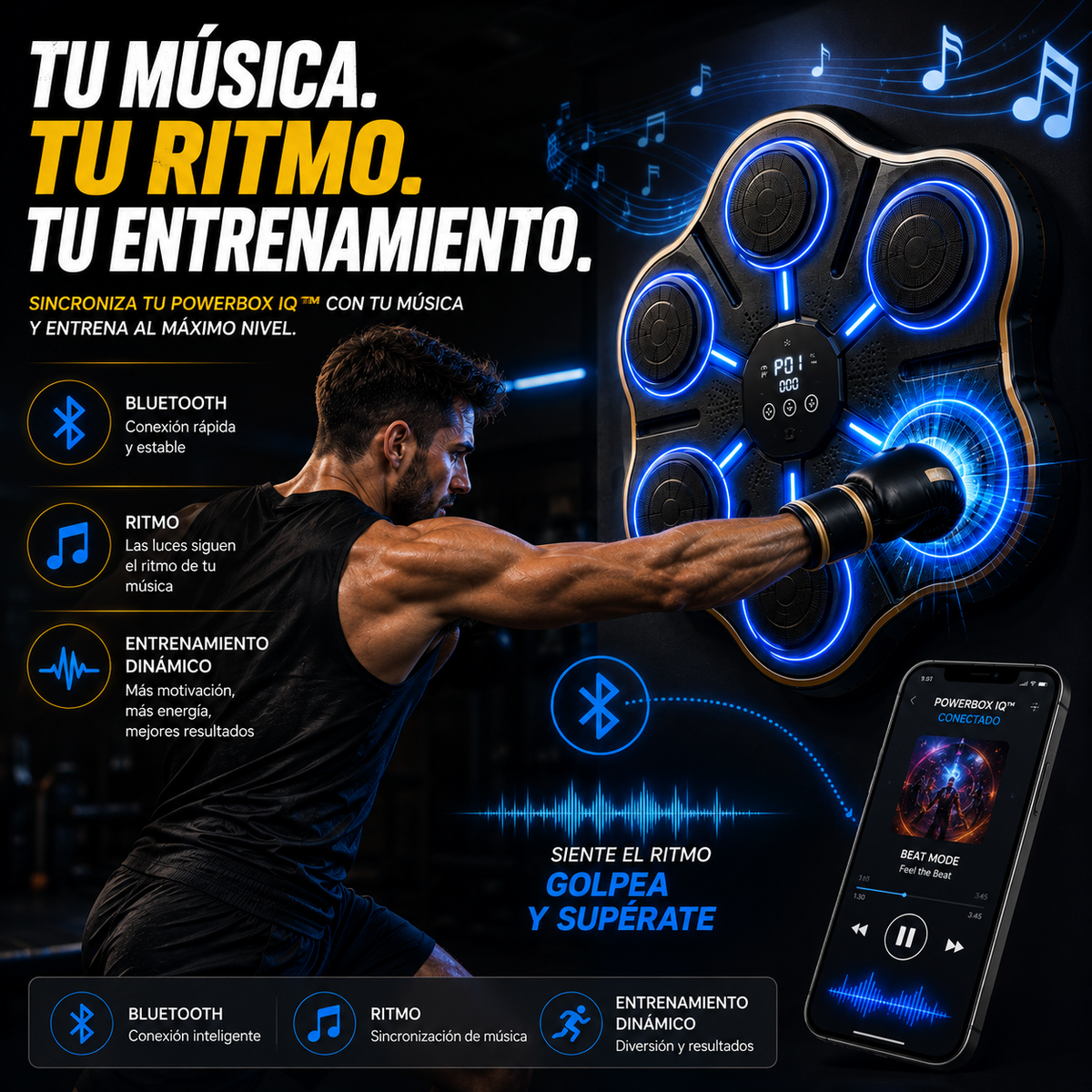 PowerBox IQ™ Maquina de Boxeo Inteligente