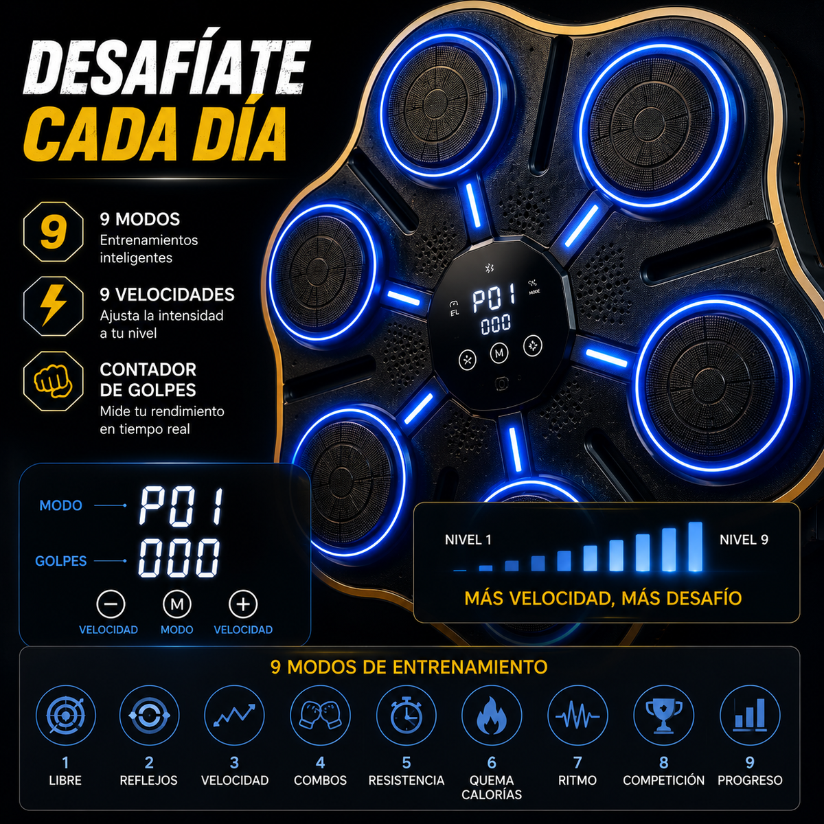 PowerBox IQ™ Maquina de Boxeo Inteligente
