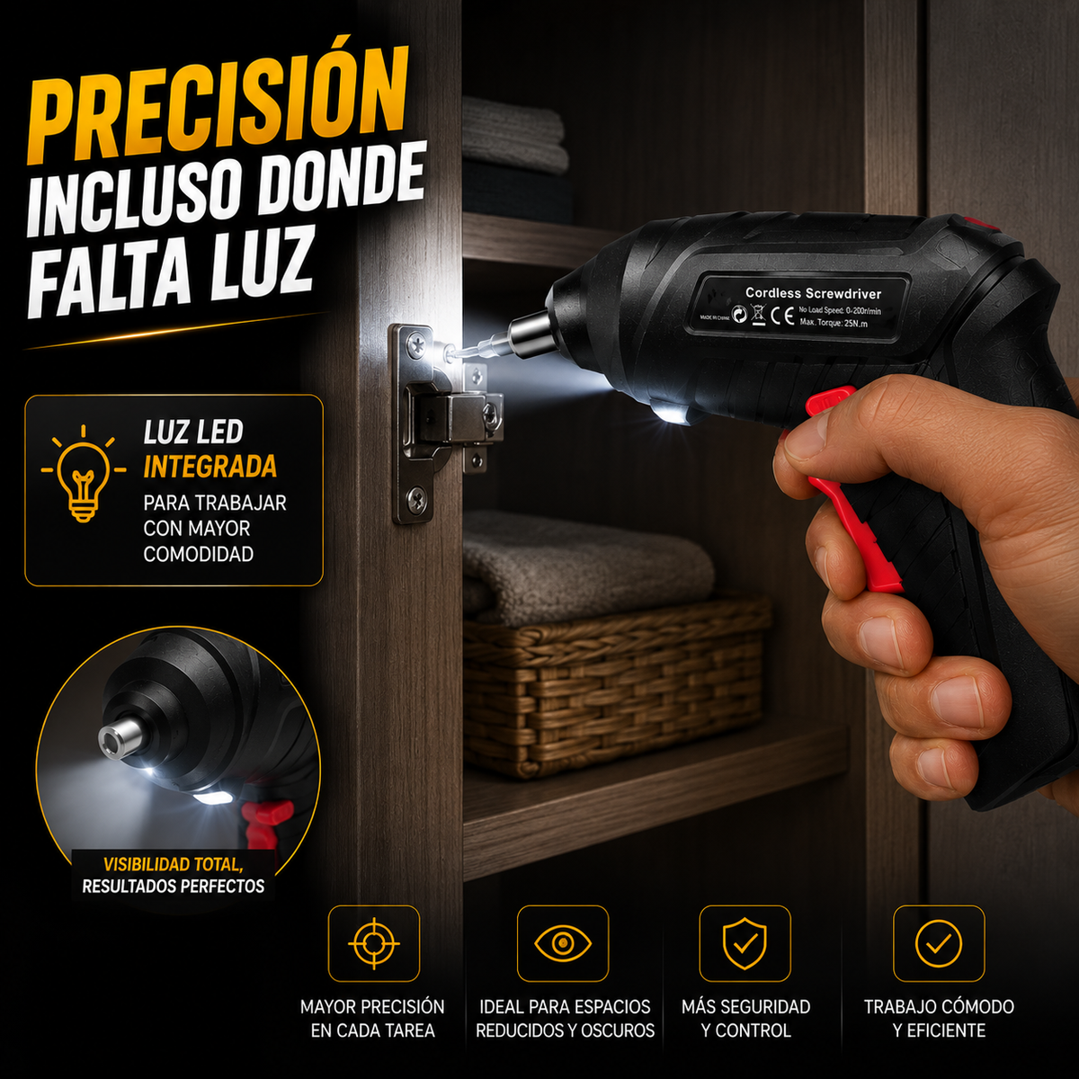 Kit Destornillador Inalámbrico Elétrico