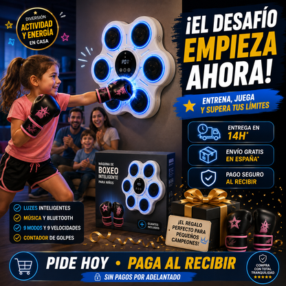 Máquina de Boxeo Inteligente Infantil + Guante