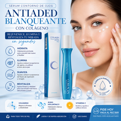 Sérum Contorno de Ojos Antiedad con Colágeno – Hidratante e Iluminador 15 ml