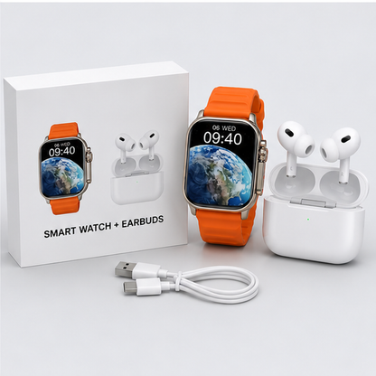 SmartWatch ULTRA™ + Auriculares Inalámbricos PRO 2ª generación
