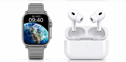 SmartWatch ULTRA™ + Auriculares Inalámbricos PRO 2ª generación